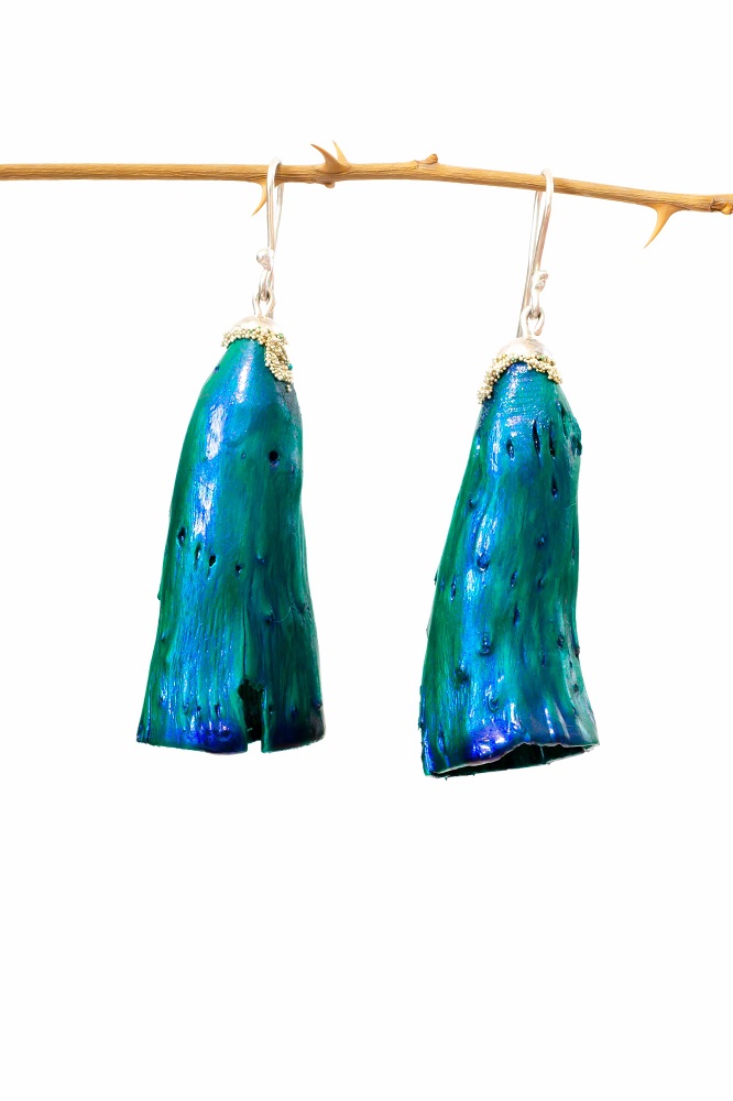 Tunica Blue-green earrings