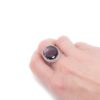Engraved amethyst ring