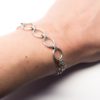 Silver circles bracelet