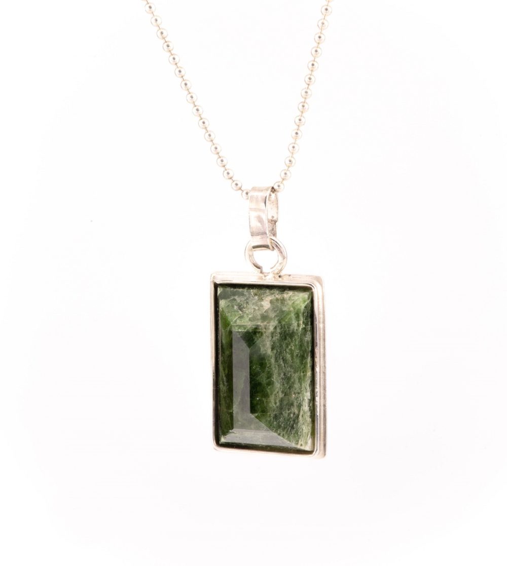 Chrome Diopside necklace