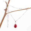 Pearl Drop Red necklace