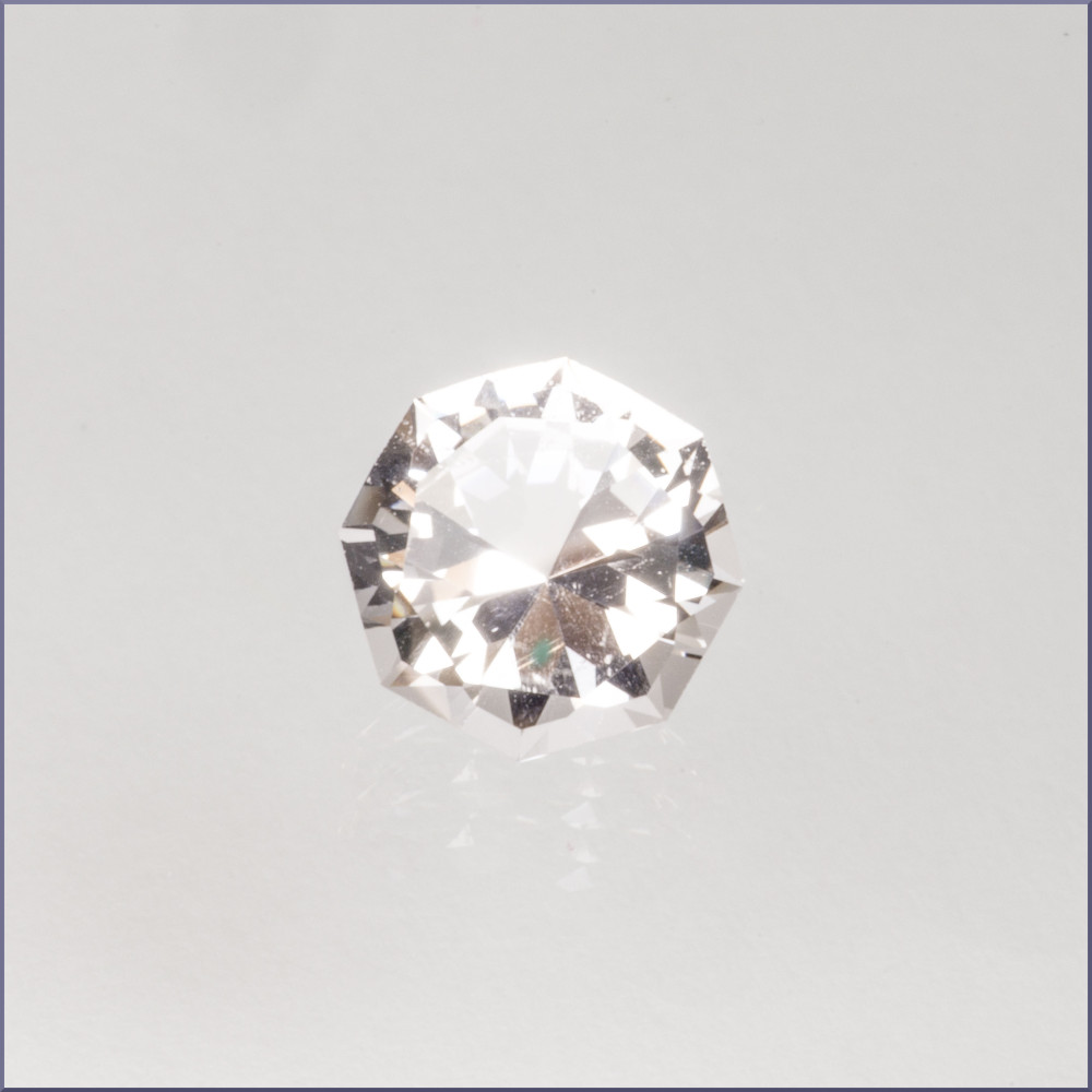 Rock Crystal Faceted Octagon 7 ct
