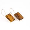 Tiger's eye Cameo Earrings