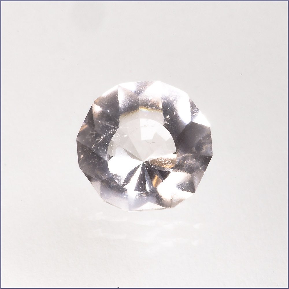 Rock Crystal Faceted Cabochon 17,5 ct