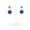 Night Blue Silver Earrings