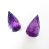 Amethysts drop pair 40 ct