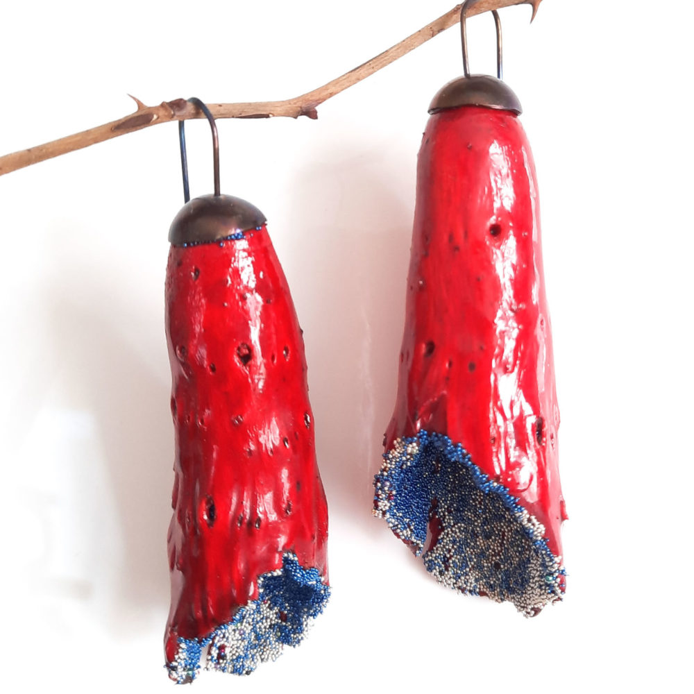 Tunicata Red earrings