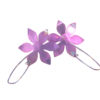 Purple Flower Titanium Earrings