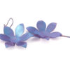 Blue Flower Titanium Earrings