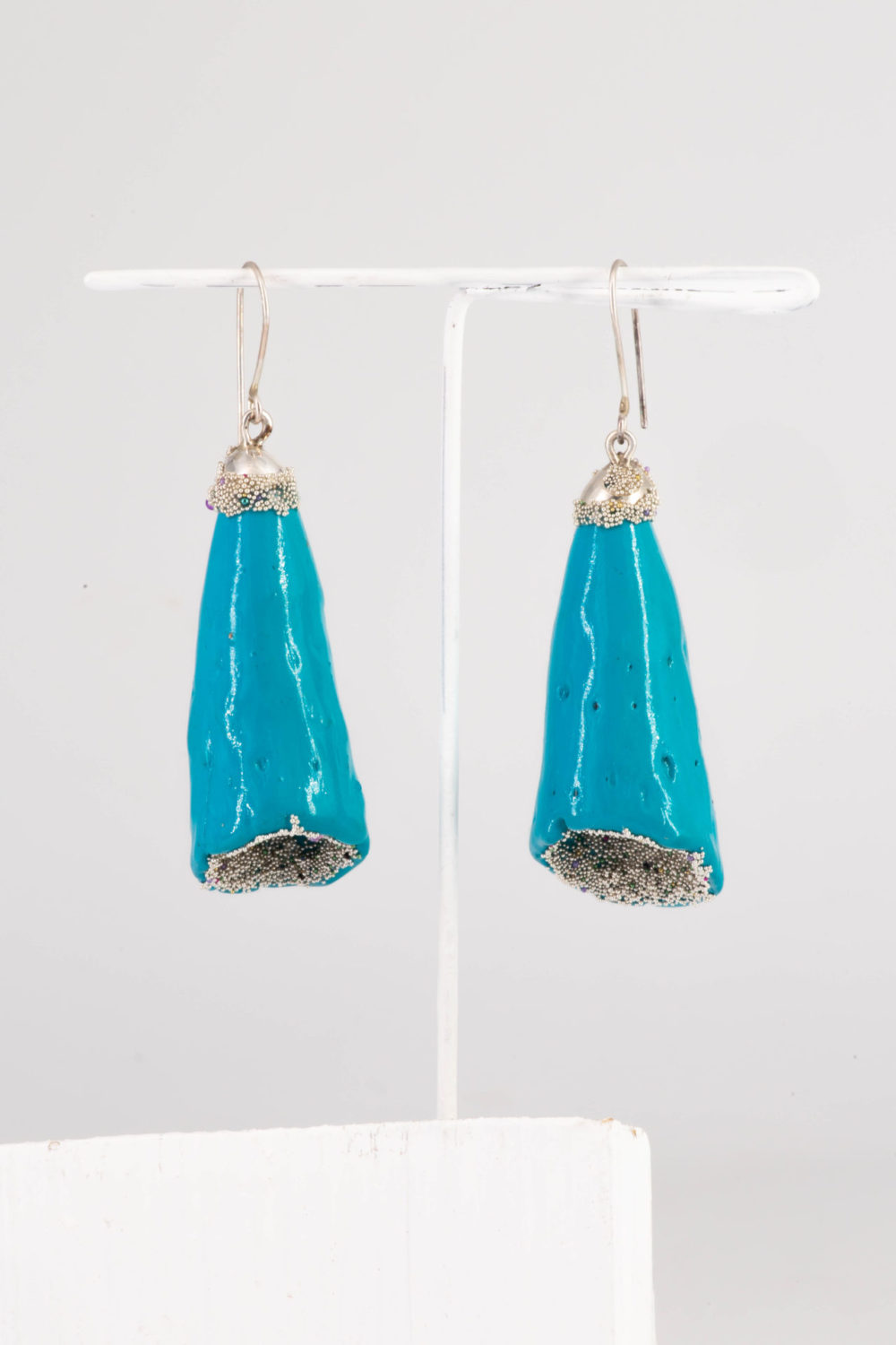 Turquoise silver earrings