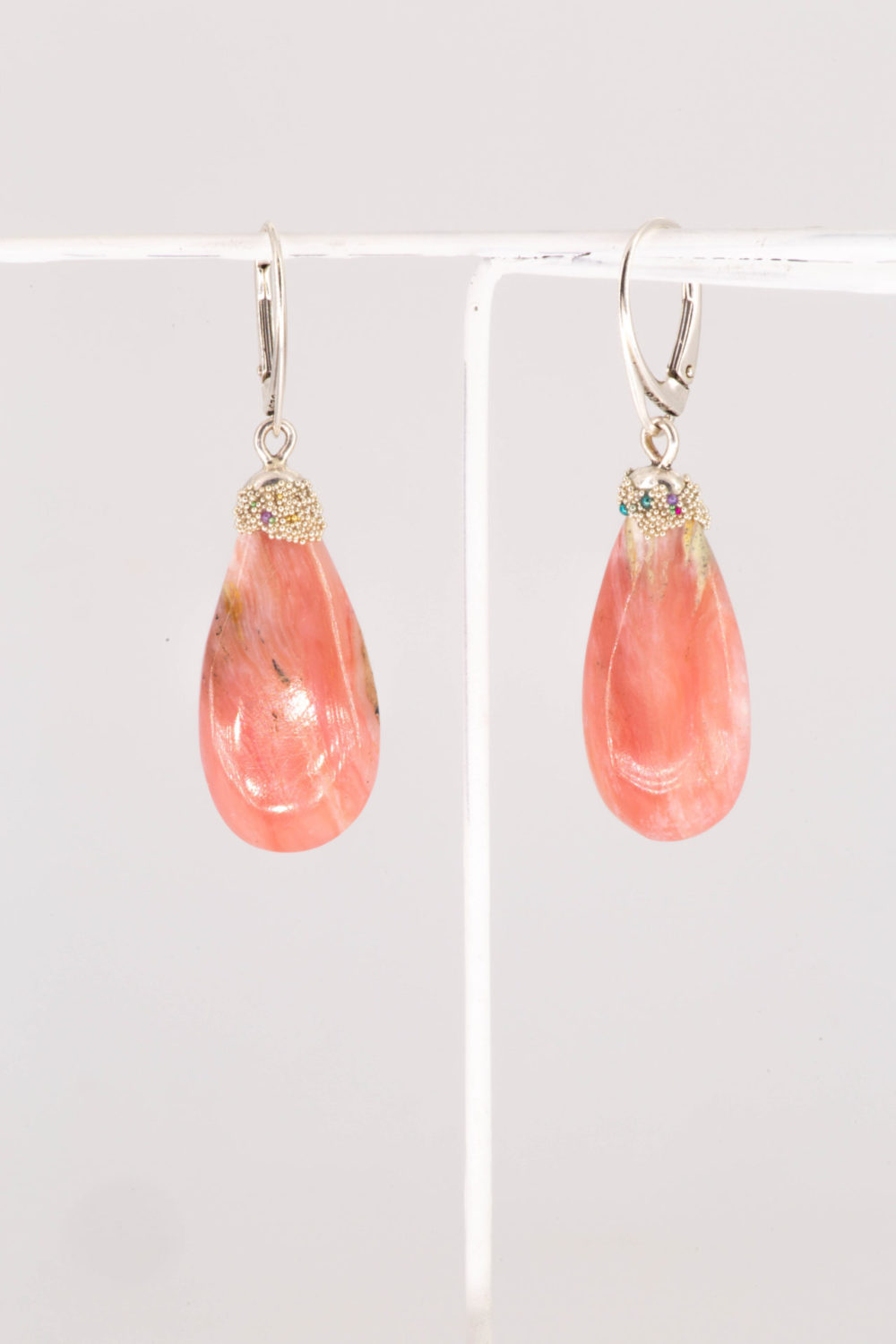 Pink Opal Earrings