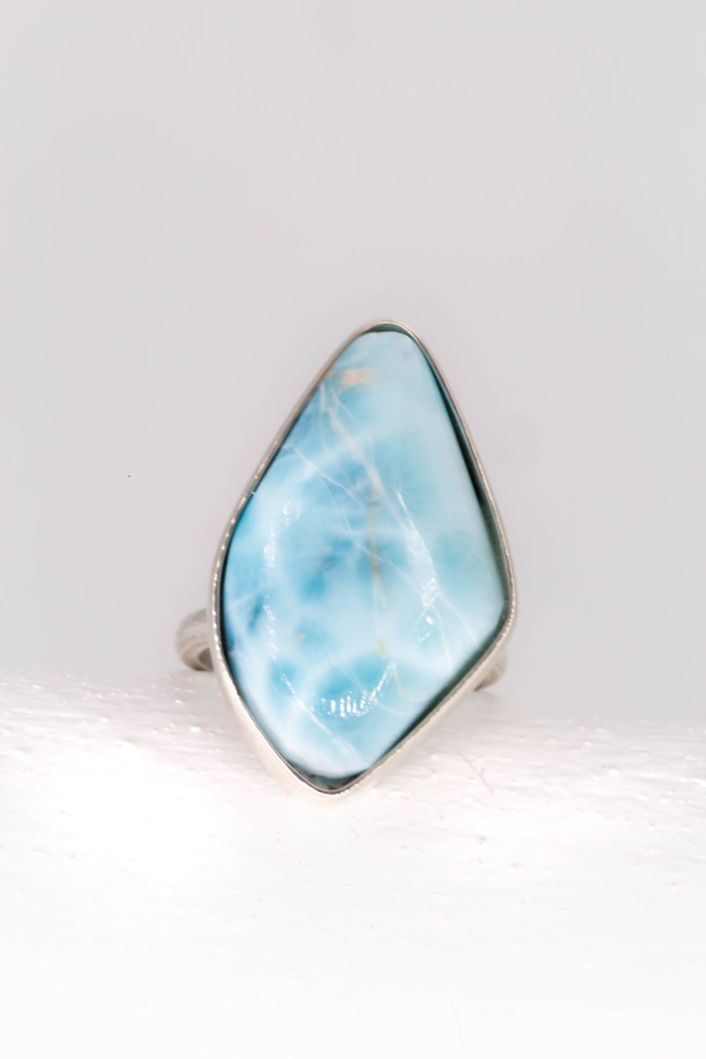 Larimar Silver Ring