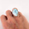 Larimar Silver Ring