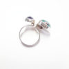 Amethyst & Copper-Malachite ring