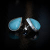 Larimar drop earrings
