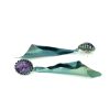 Charoite Titanium Earrings